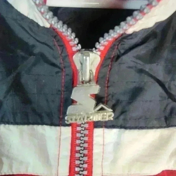 Detriot Red Wing Full Zip Windbreaker Red Jacket by Starter NHL Hockey Sz Lg - Picture 6 of 9